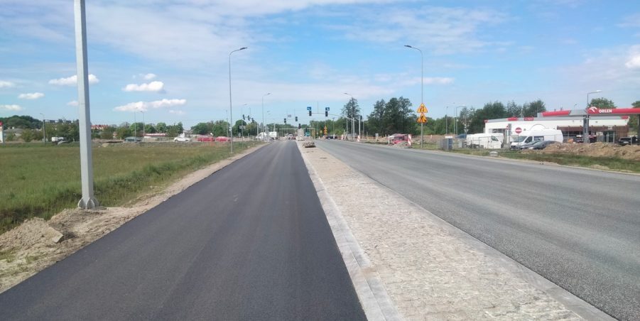 2025 05 09 km 244+600 skrzyżowanie z ul. Gliwicką strona lewa