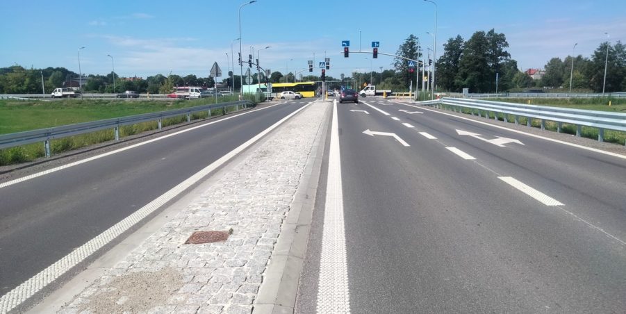 2025 08 08 km 244+600 skrzyżowanie z ul. Gliwicką strona lewa