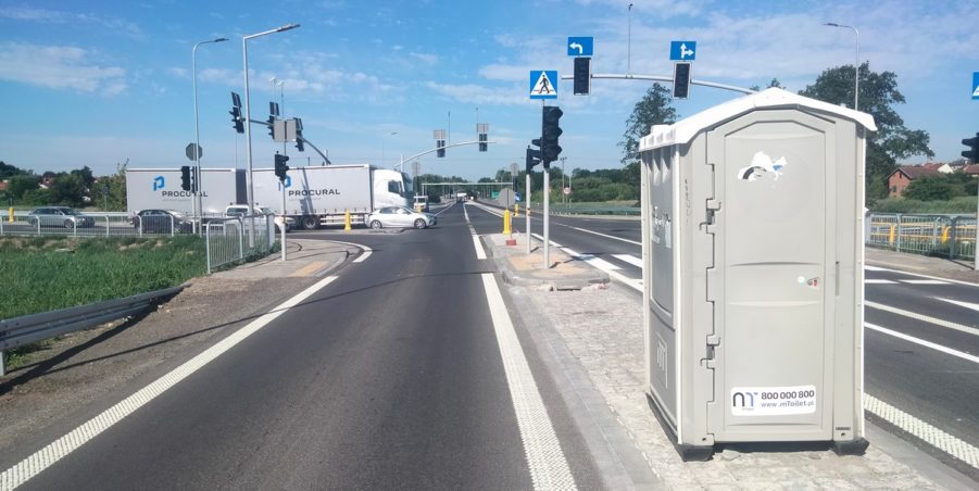 2025 07 03 km 244+600 skrzyżowanie z ul. Gliwicką strona lewa