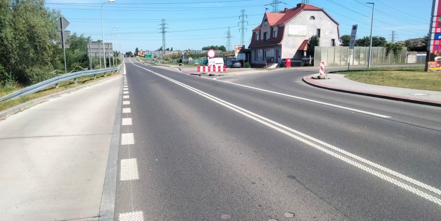 2025 07 03 km 255+900 rondo Wieszowa strona lewa