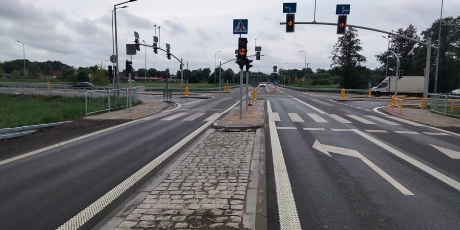 2025 07 10 km 244+600 skrzyżowanie z ul. Gliwicką strona lewa
