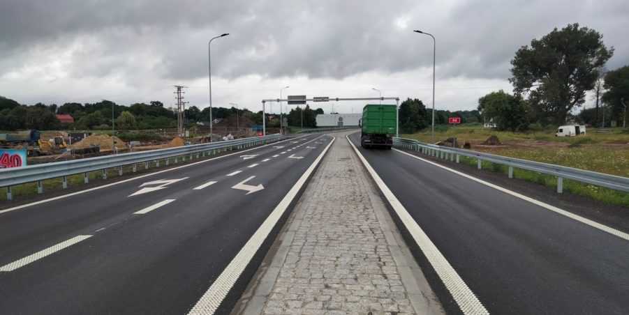 2025 07 10 km 244+600 skrzyżowanie z ul. Gliwicką strona prawa